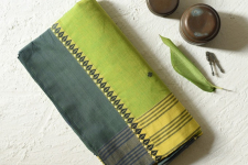 Sadaa . सदा ✡ Begampuri Cotton Saree With Woven Border