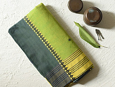 Sadaa . सदा ✡ Begampuri Cotton Saree With Woven Border