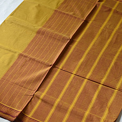 Rojana | Handloom Andhra Cotton Saree With Resham Border