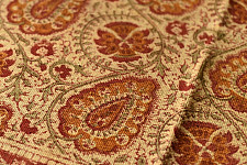 A finite infinity ❧ Kalamkari Natural Color Dhurrie ( 5 X 3 ) - Red