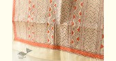 Hand Embroidered Kantha Tussar Silk Stole