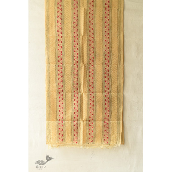 Hand Embroidered Kantha Tussar Silk Stole