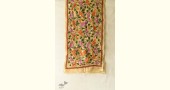 Kantha Embroidered Silk Stole - Sparrow 