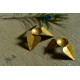 pure brass diya - leaf shape