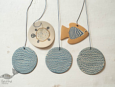 Ceramic . Hangings |  Handmade Ceramic Chimes - B