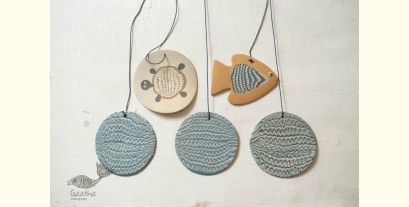 Ceramic . Hangings |  Handmade Ceramic Chimes - B