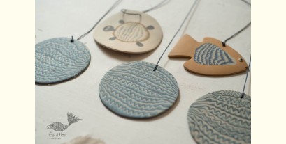 Ceramic . Hangings |  Handmade Ceramic Chimes - B