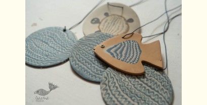 Ceramic . Hangings |  Handmade Ceramic Chimes - B