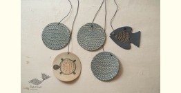 Ceramic . Hangings |  Handmade Ceramic Chimes - C