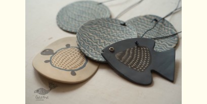 Ceramic . Hangings |  Handmade Ceramic Chimes - C