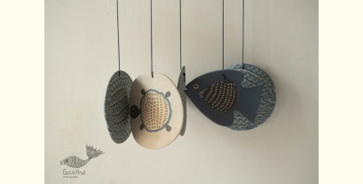 Ceramic . Hangings |  Handmade Ceramic Chimes - C