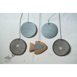 Ceramic . Hangings |  Handmade Ceramic Chimes - D