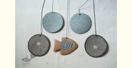 Ceramic . Hangings |  Handmade Ceramic Chimes - D