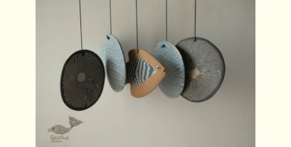 Ceramic . Hangings |  Handmade Ceramic Chimes - D