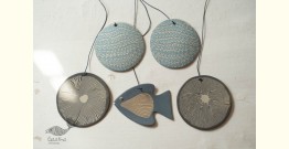 Ceramic . Hangings |  Handmade Ceramic Chimes - E