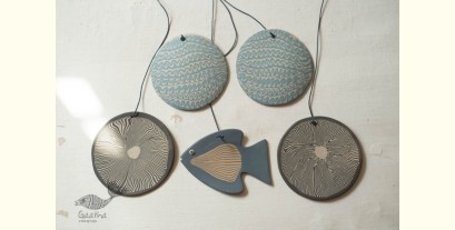 Ceramic . Hangings |  Handmade Ceramic Chimes - E