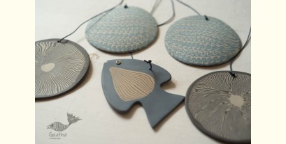 Ceramic . Hangings |  Handmade Ceramic Chimes - E