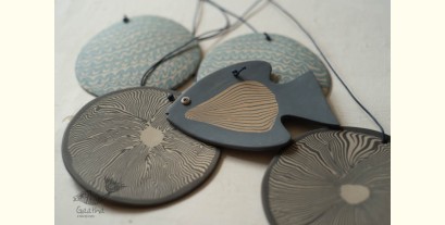 Ceramic . Hangings |  Handmade Ceramic Chimes - E