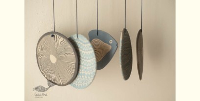 Ceramic . Hangings |  Handmade Ceramic Chimes - E