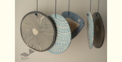 Ceramic . Hangings |  Handmade Ceramic Chimes - E