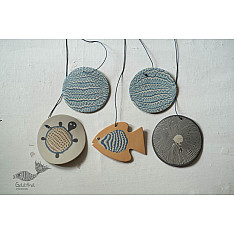 Ceramic . Hangings |  Handmade Ceramic Chimes - F