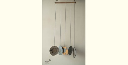 Ceramic . Hangings |  Handmade Ceramic Chimes - F