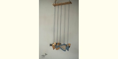 Ceramic . Hangings |  Handmade Ceramic Chimes - Bunch of Fishes