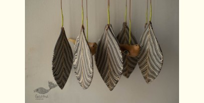 Ceramic . Hangings |  Handmade Ceramic Chimes - Leaves & Birds