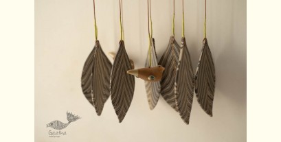 Ceramic . Hangings |  Handmade Ceramic Chimes - Leaves & Birds