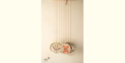 Ceramic . Hangings |  Handmade Ceramic Chimes - Flowers & Butterflies 