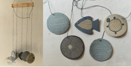 Ceramic . Hangings |  Handmade Ceramic Chimes - A