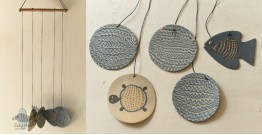 Ceramic . Hangings |  Handmade Ceramic Chimes - C