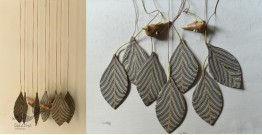 Ceramic . Hangings |  Handmade Ceramic Chimes - Leaves & Birds