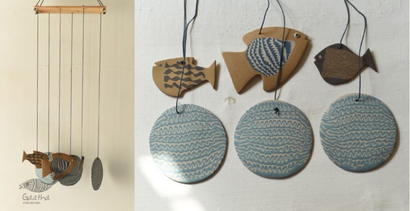 Handmade Ceramic Chimes - Hangings