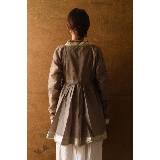 shop Handloom Cotton - Stitched Plain Kediyu