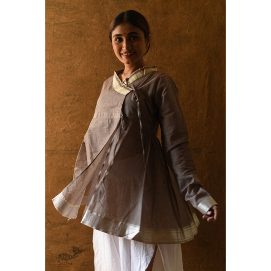 shop Handloom Cotton - Stitched Plain Kediyu