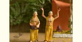Gudiyawala . गुड़ियावाला | Clay Dolls (Set of Two) ~ Hare Ram