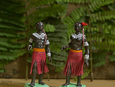Gudiyawala . गुड़ियावाला | Clay Dolls (Set of Two) ~ Jomo .  Juma