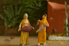 Gudiyawala . गुड़ियावाला | Clay Dolls (Set of Two) ~ Hare Krishna