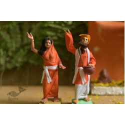 Gudiyawala . गुड़ियावाला | Clay Dolls (Set of Two) ~ 17