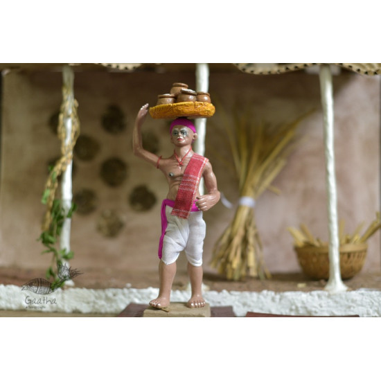 Handmade Clay Doll - 