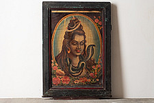 Memory Lines | Indian Antique Print |Umapati Shankar (With Frame) 