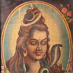 Memory Lines | Indian Antique Print |Umapati Shankar (With Frame) 