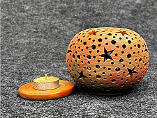 Terracotta Tales | Pottery Art ~ Kuladi T Light Holder (Three Options)