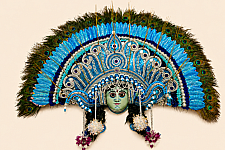 Mukhauta . मुखौटा : Handmade Wall Hanging Chhau Mask - Madhav
