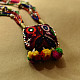  Handmade Tribal Necklace / Embroidered Patch Necklace