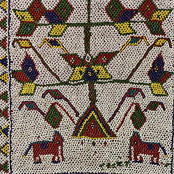 Prachin . प्राचीन | Handmade Bead Work ~ Antique Wall Hanging - Chakda