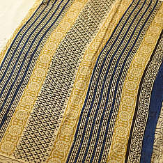 Indigenous Impressions ❣ Bagru Block Printed Cotton Saree - D