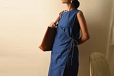 Handloom Cotton | Cotton Dress ~ Blue