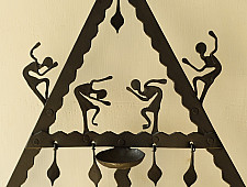 Ahou | Wrought Iron ~ Musical Dance Lamp Holder